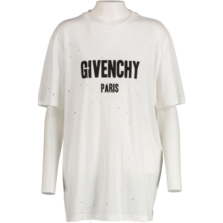 Givenchy shirt with holes hotsell
