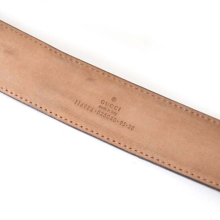 inside of gucci belt