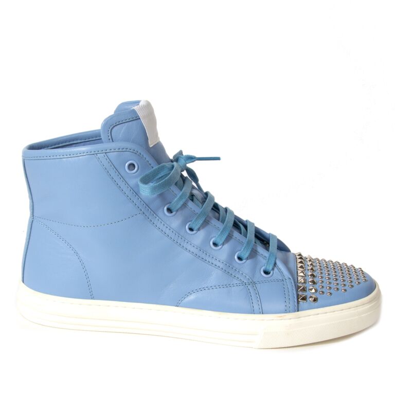 High Top Baby Blue Sneakers - size 38.5 ○ Labellov Buy and Sell Luxury