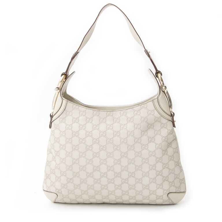 Gucci Vintage Monogram White Bag