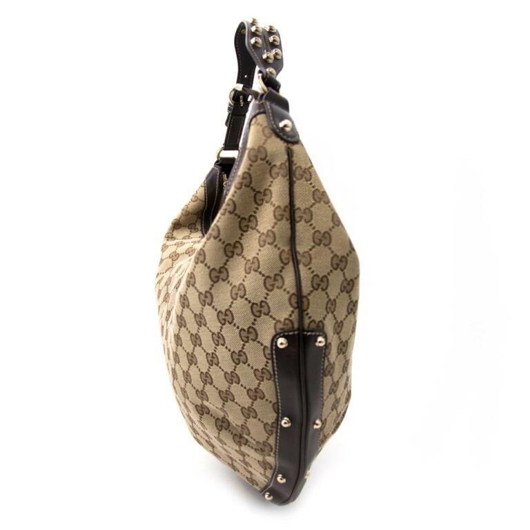 Gucci GG Monogram Canvas Hobo Bag ○ Labellov ○ Buy and Sell Authentic Luxury