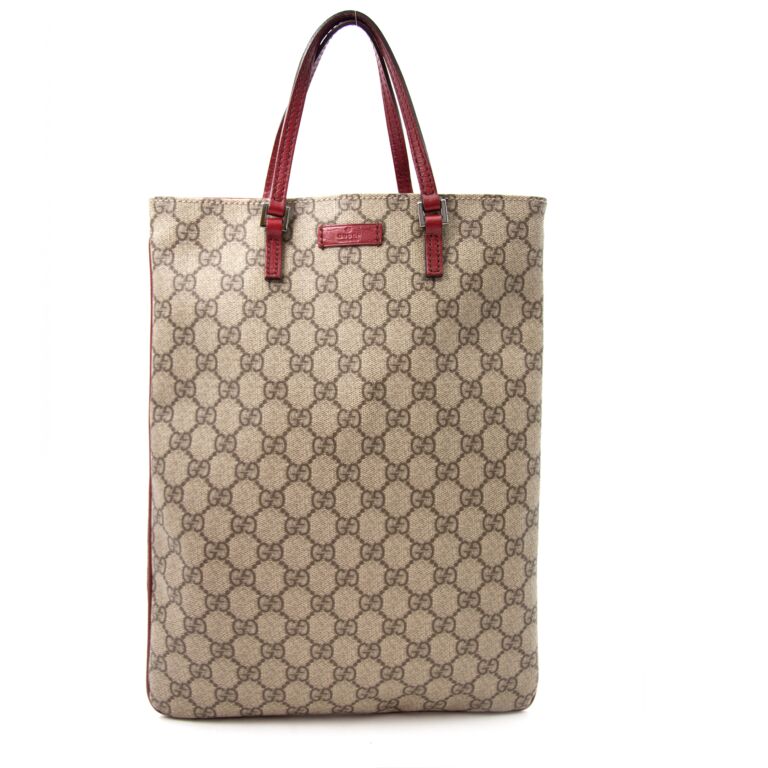 Gucci Monogram Coated Canvas Handbag Labellov Buy and Sell Authentic Luxury