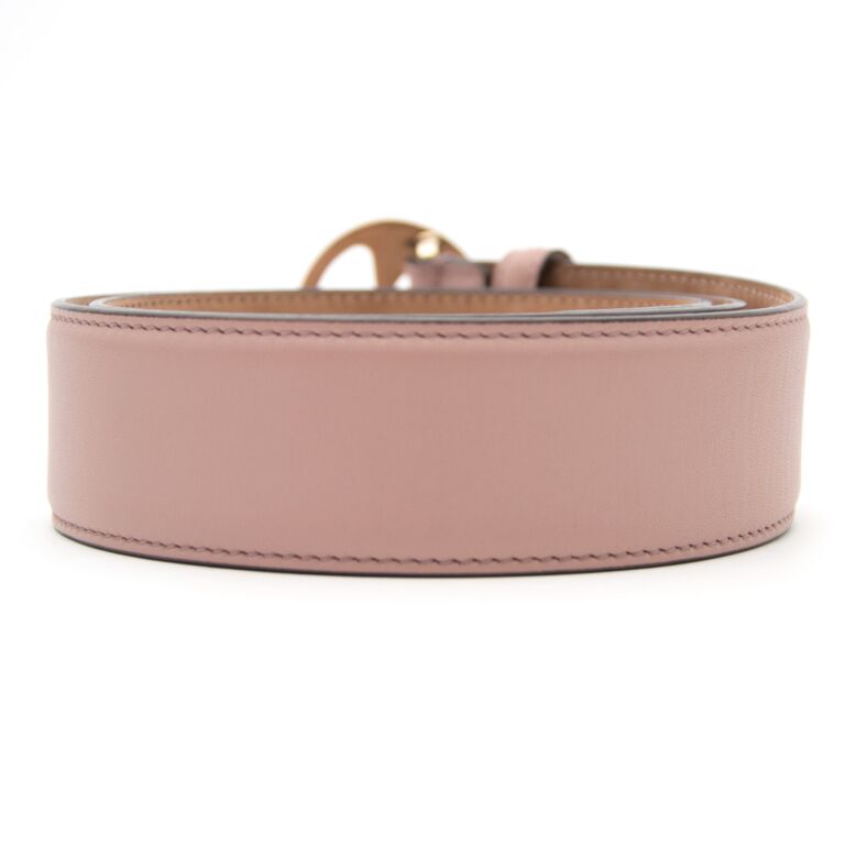 Gucci Dusty Pink Belt ○ Labellov ○ Buy and Sell Authentic