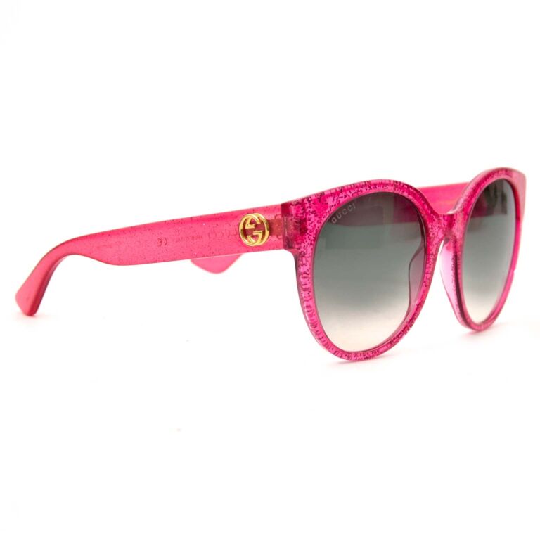Gucci Pink Glitter Sunglasses ○ Labellov ○ Buy and Sell