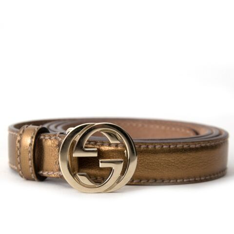 bronze gucci belt