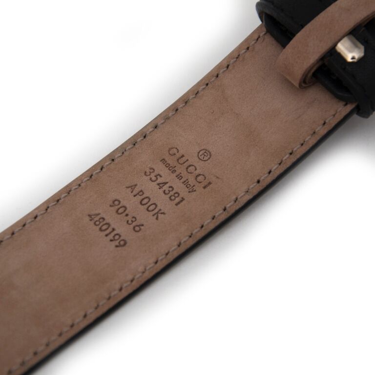 GUCCI Embellished glossed-leather waist belt