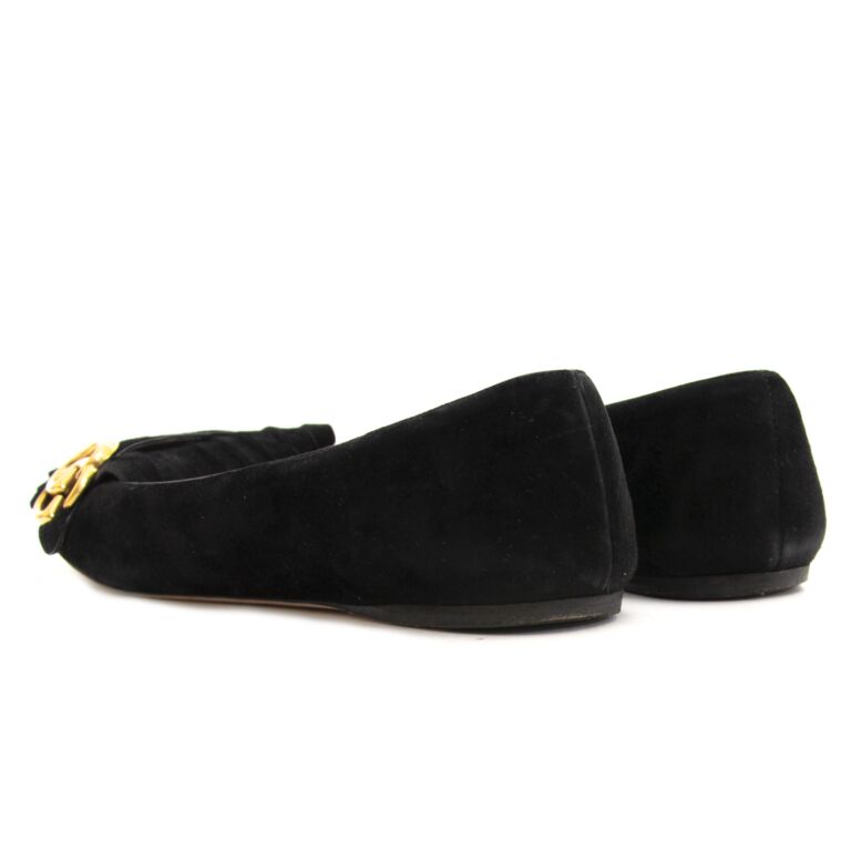 Gucci Marmont Suede Ballet Flats size 39 5 Labellov Buy