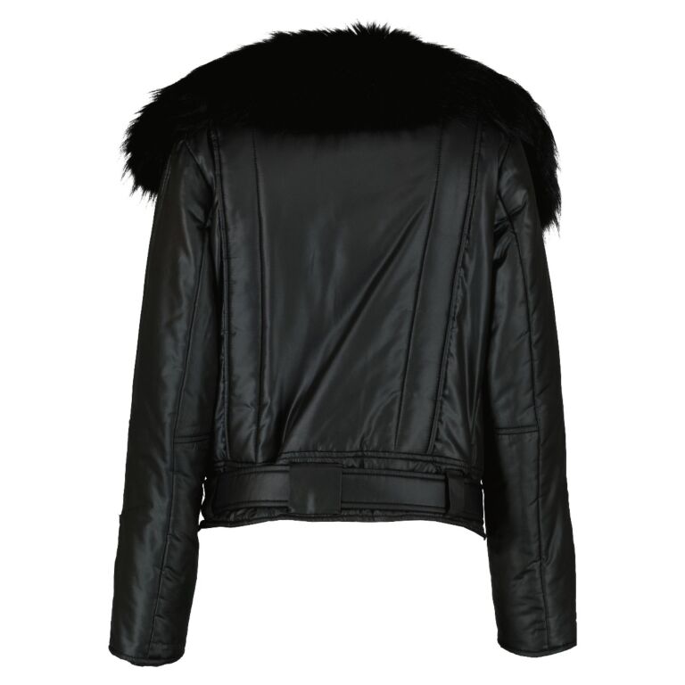 Gucci ブラック レザージャケット 44 Gucci Black Fur Collar Jacket - IT 44 ○ Labellov ○ Buy and