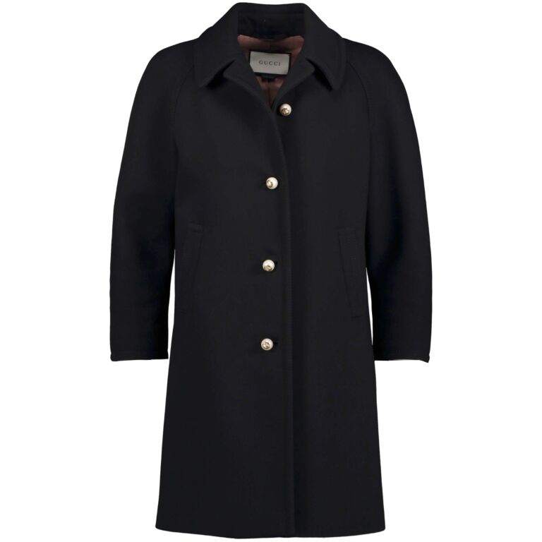 Gucci coat top with pearl buttons