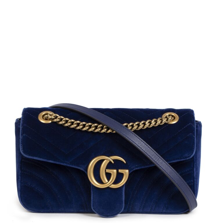Gucci Marmont Small Velvet Shoulder Bag Labellov Buy and
