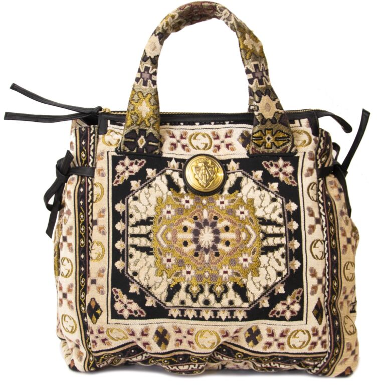 Gucci Tapestry Large Hysteria Tote Bag Labellov Buy and Sell