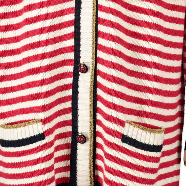 Louis Vuitton Chunky Stripes Cardigan Geranium. Size S0