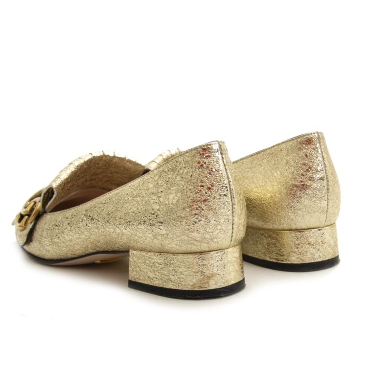 Gucci marmont metallic pump hot sale