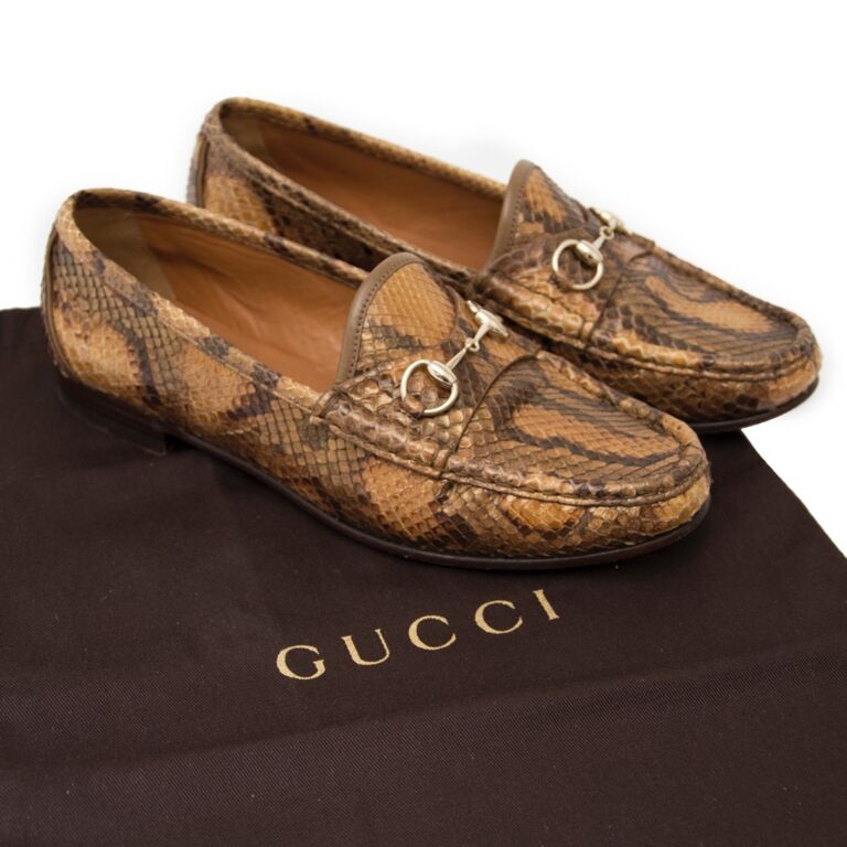 Gucci Python Horsebit Loafers Labellov Buy and Sell