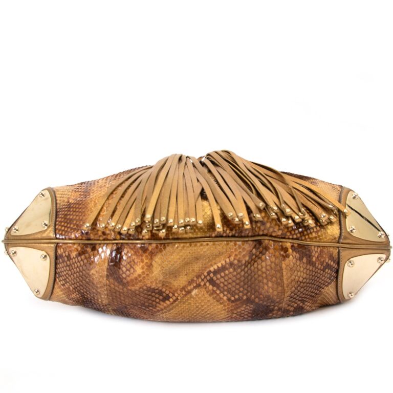 Gucci python shoulder bag deals