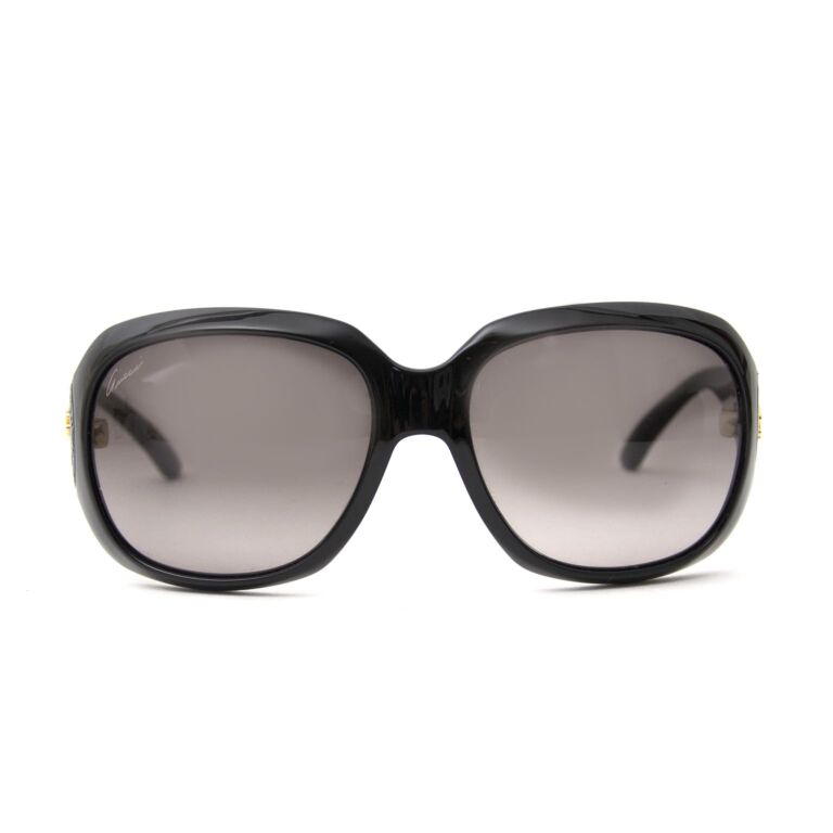 Gucci Black Monogram Sunglasses Labellov Buy and Sell