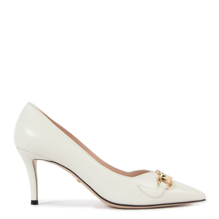 Gucci white high hotsell heels