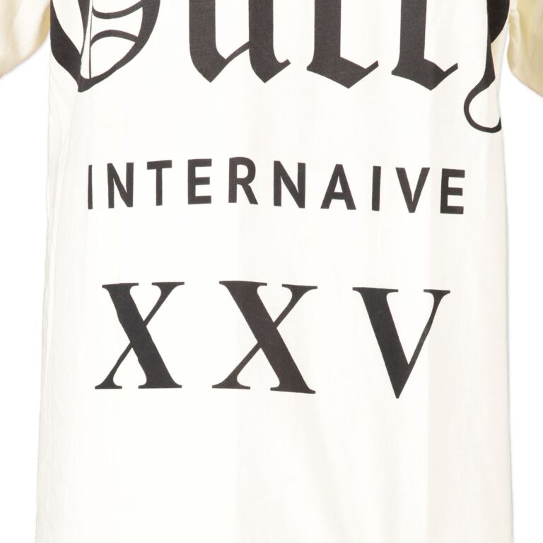 Gucci White Jersey Internaive XXV T Shirt size XS Labellov