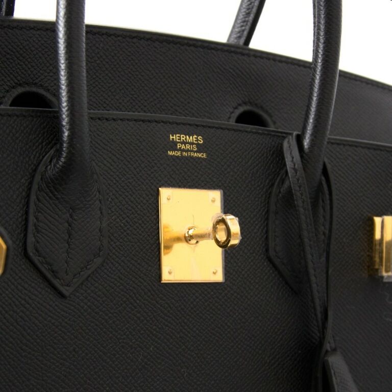 hermes birkin 30 black epsom ghw