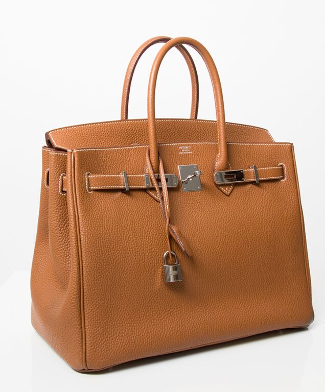 Hermès Gold Birkin 35cm of Togo Leather with Palladium Hardware, Handbags  & Accessories Online, Ecommerce Retail