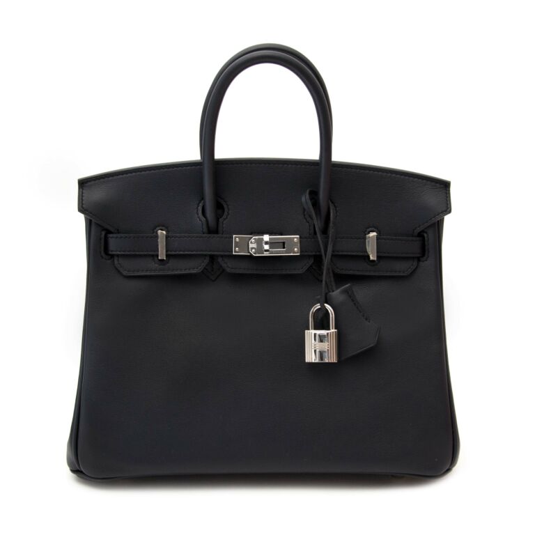 Hermes Birkin 25 Swift PHW Handbag