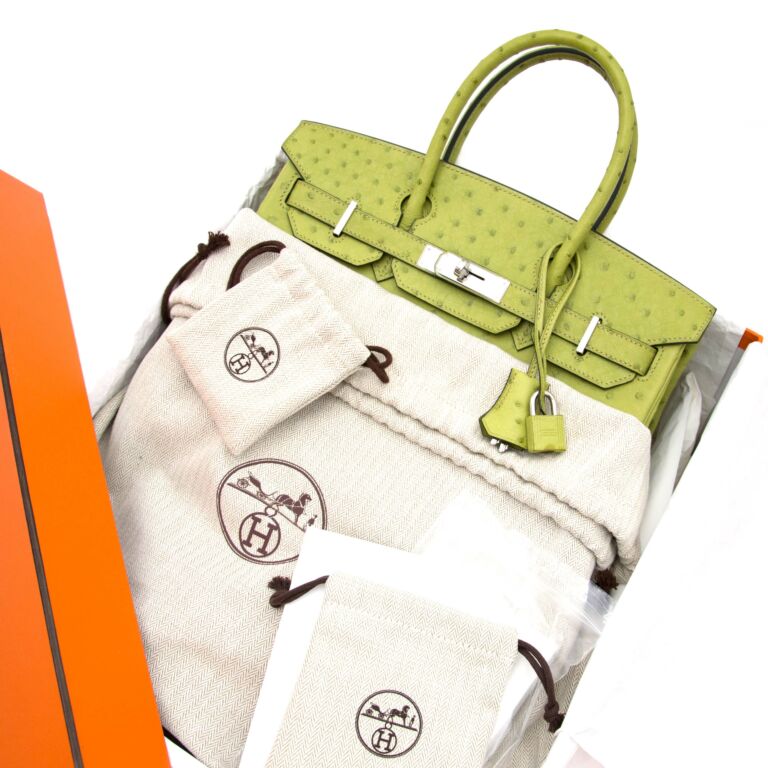 Hermes Birkin 30 Ostrich (Vert Anis-Green) - ValueMax Jewellery