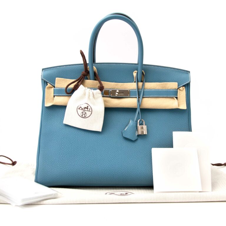 Birkin 35 Togo Leather in Bleu Indigo with PHW