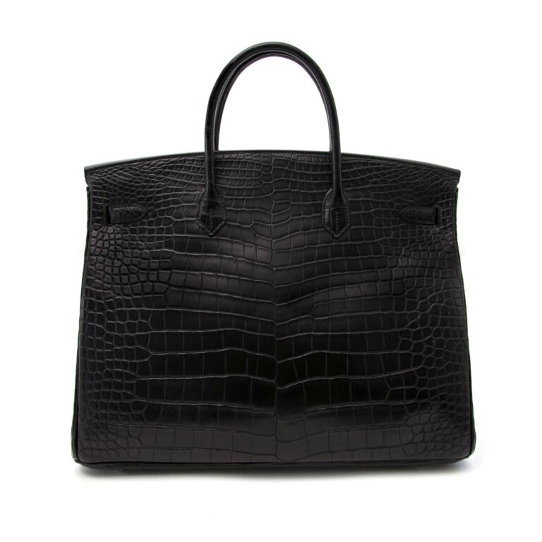 Hermès Birkin 35 So Black Alligator Black Matte Black Hardware