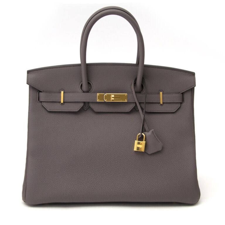Herm s Birkin 35 Togo Etain GHW Labellov Buy and Sell