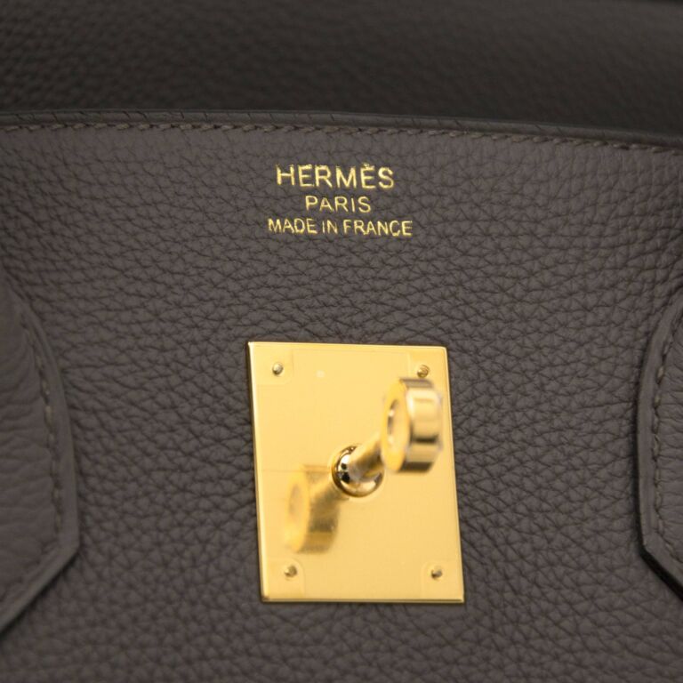 Hermès Birkin 25 Gris Etain Togo Rose Gold Hardware RGHW