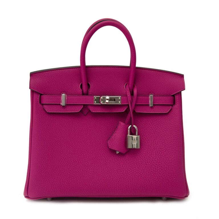 * Never Used * Hermès Birkin 25 Rose Pourpre PHW Labellov Buy and Sell ...