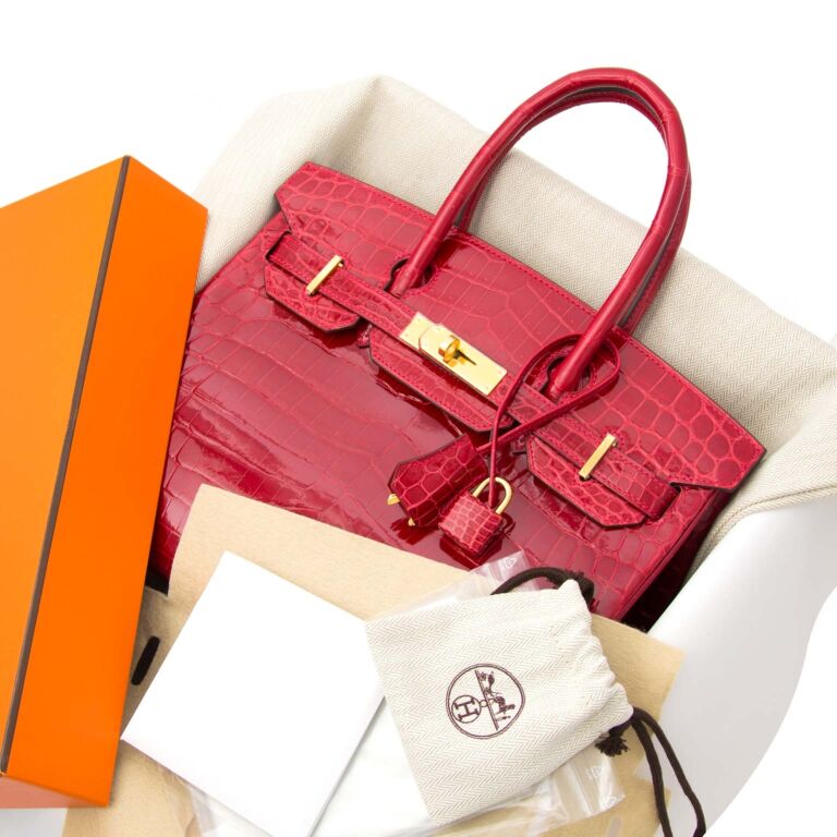 hermes birkin crocodile red