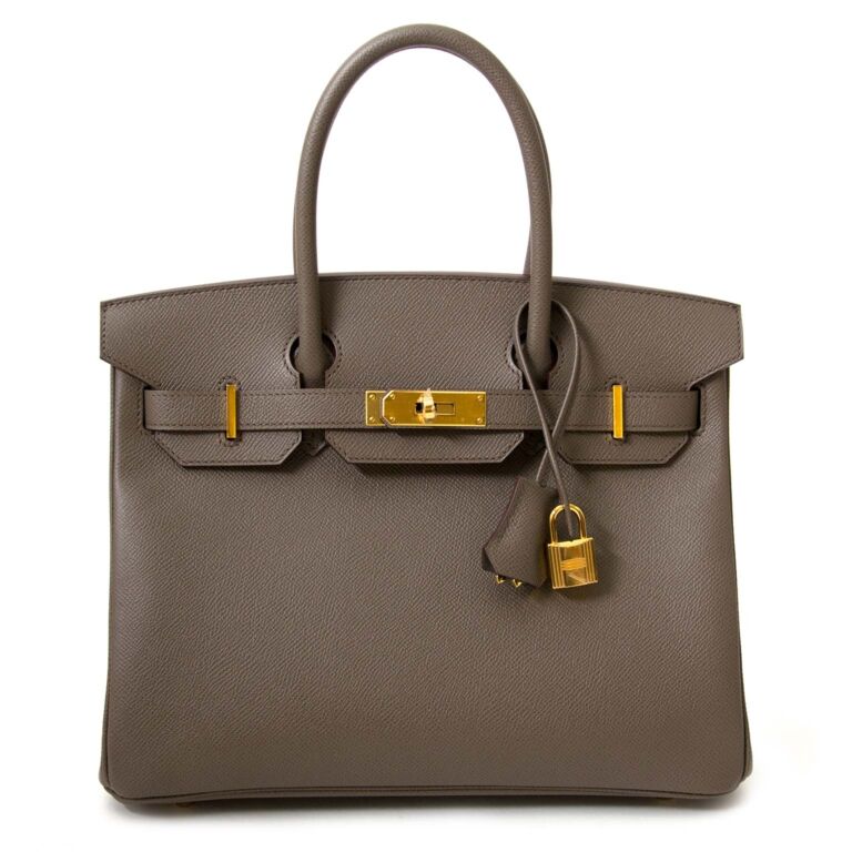 Hermès Birkin 30 Gris Etain Epsom Gold Hardware GHW — The French