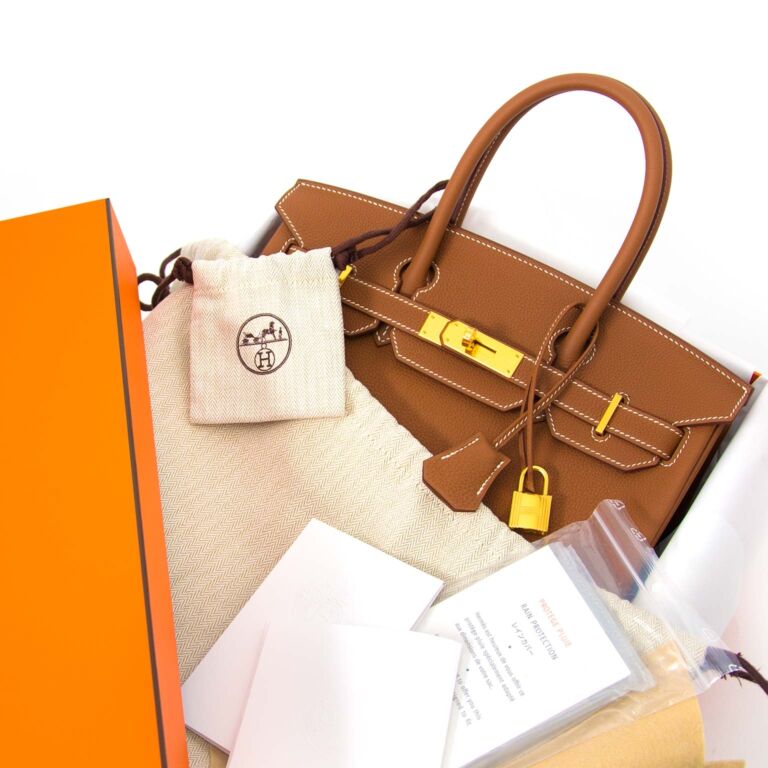 Brand New Hermes Birkin 30 Gold Togo GHW at 1stDibs