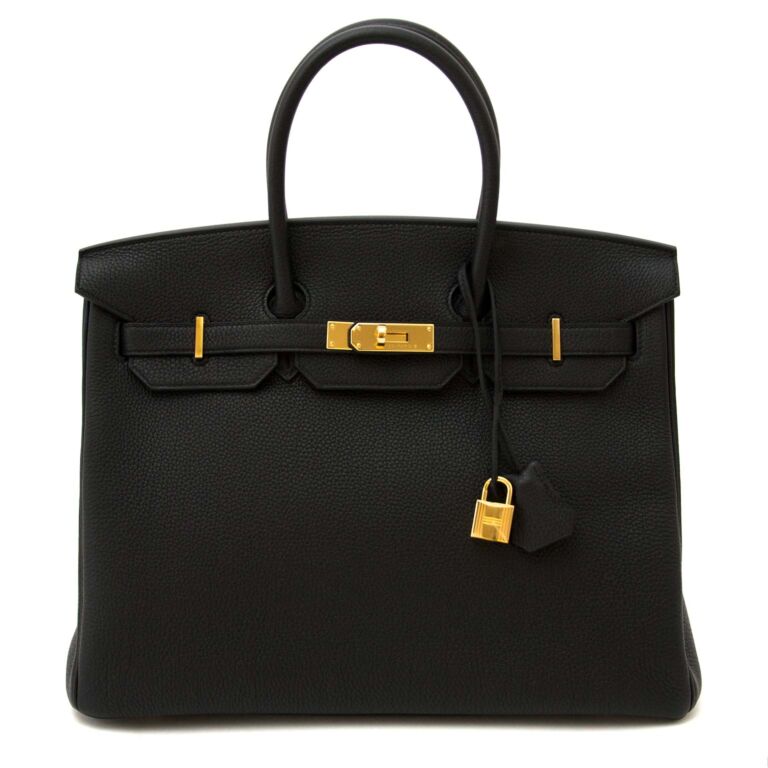 Hermès Birkin 35 Black Togo GHW Labellov Buy and Sell Authentic Luxury