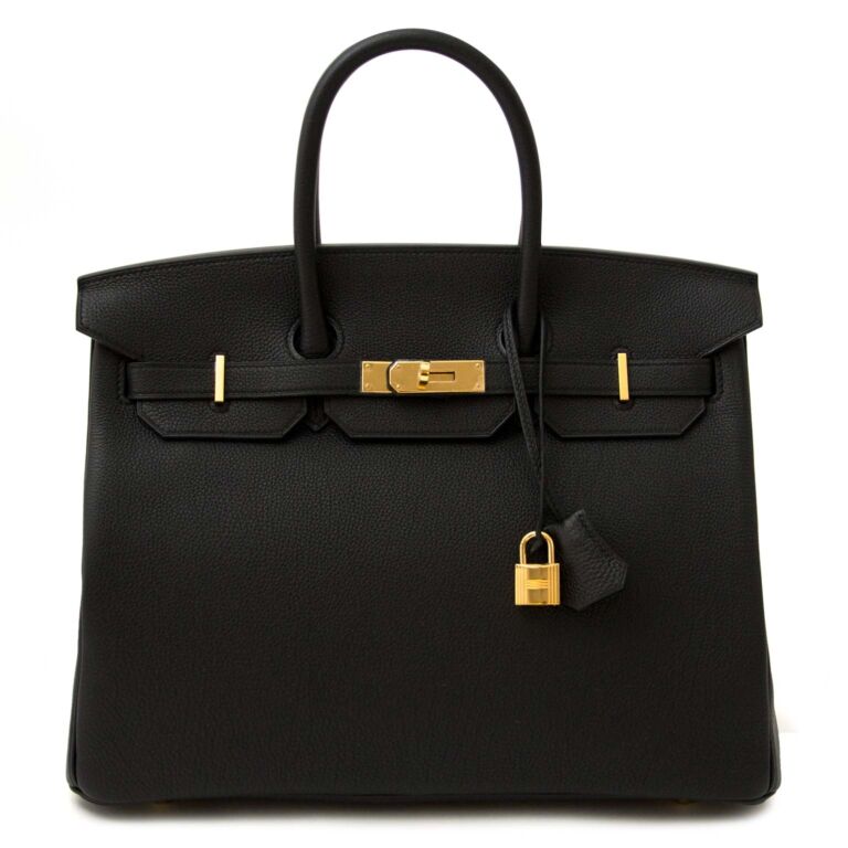 Hermès Birkin 35 Black Togo GHW Labellov Buy and Sell Authentic Luxury