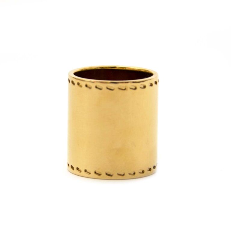 Hermès Scarf Ring Horseshoe Gold ○ Labellov ○ Buy and Sell