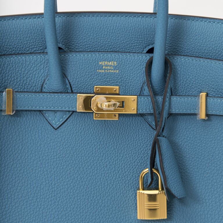 HERMES BIRKIN 25 IN TURQUOISE COLOR CODE 7B #oneminutereview  #hermescollection #bjluxury 