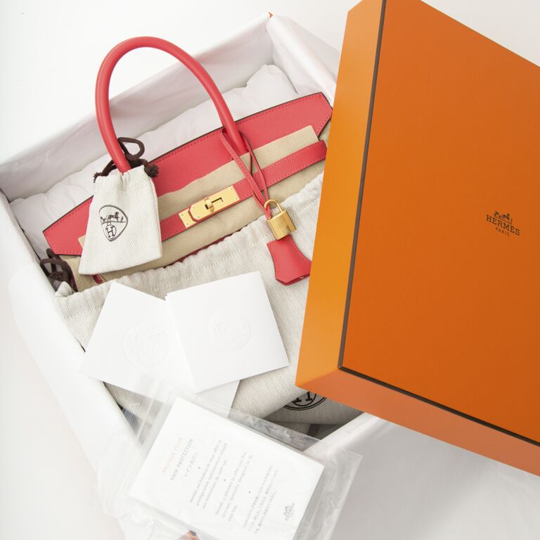 Hermes Birkin Bag 30cm Rose Jaipur Epsom Gold Hardware