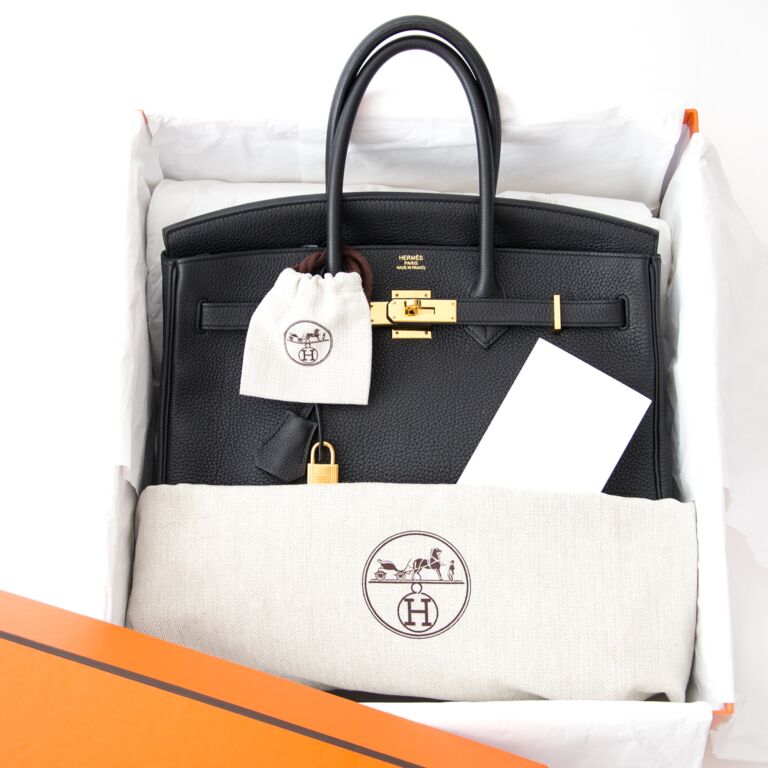 Hermès Birkin 35 Black Togo PHW ○ Labellov ○ Buy and Sell Authentic Luxury