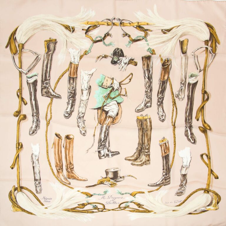 Hermès Silk Scarf Carré A Propos de Bottes ○ Labellov ○ Buy and