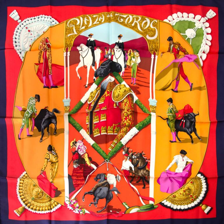 Hermès Carré Plaza de Toros Scarf ○ Labellov ○ Buy and