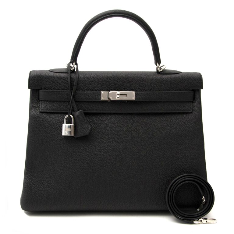 Hermes Birkin Bag 35cm Black Togo Palladium Hardware