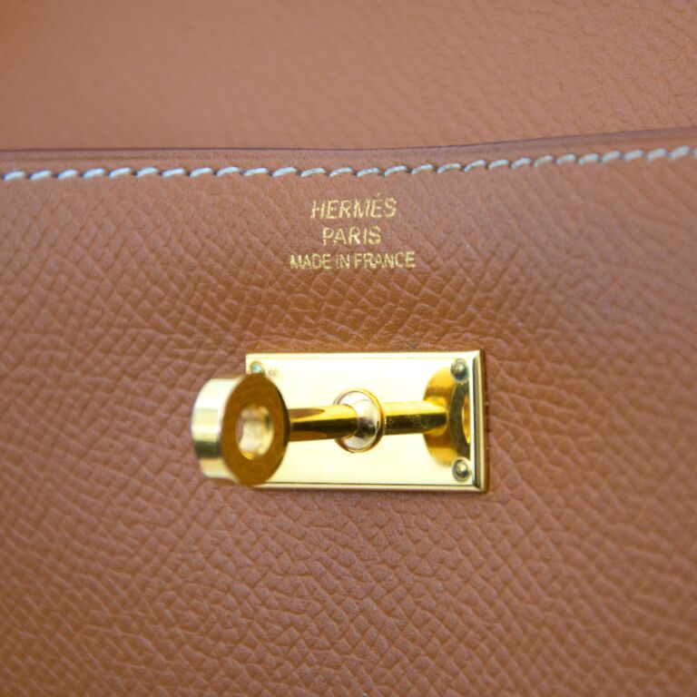 Hermès Kelly Classic Wallet Gold Epsom PHW - Klueles
