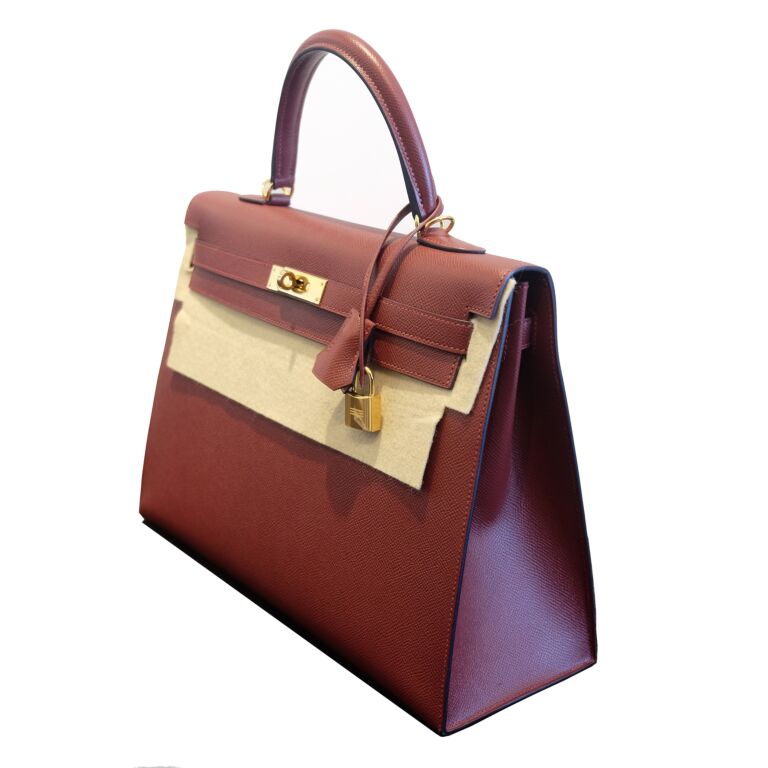 HERMES Epsom Kelly Sellier 28 Rouge H 840203