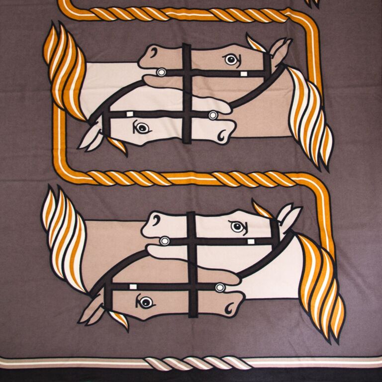 Hermès 100% Cashmere Equestrian Plaid ○ Labellov ○ Buy and Sell