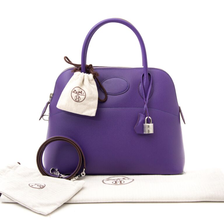 Hermes Purple Bolide 27 Bag – Votre Luxe