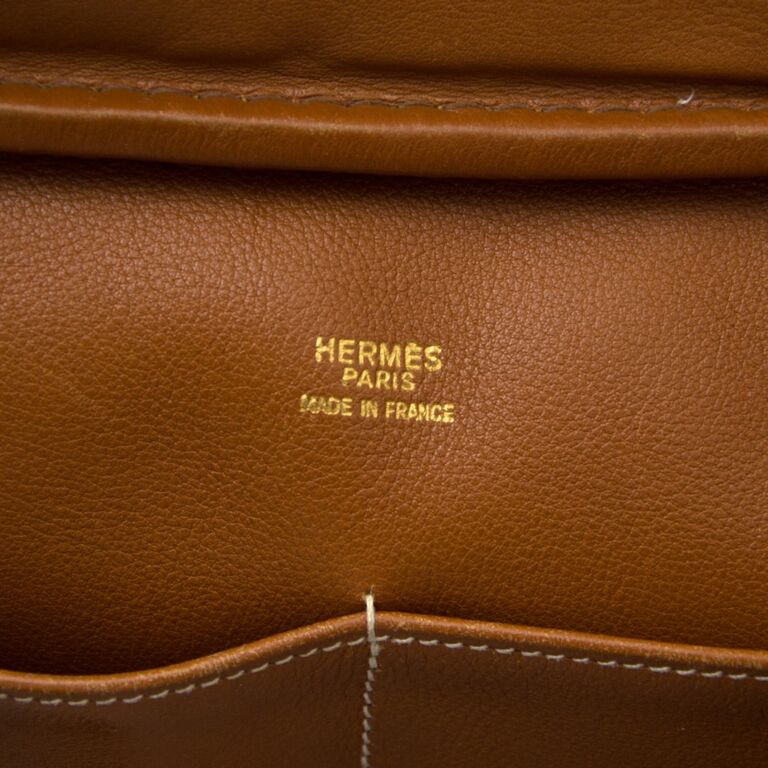 Hermès Sac A Dépèches 41 Cognac Briefcase ○ Labellov ○ Buy and Sell  Authentic Luxury