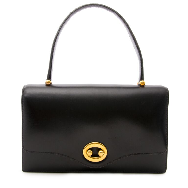 Hermes Black Top boutonni re Handle Bag Labellov Buy and