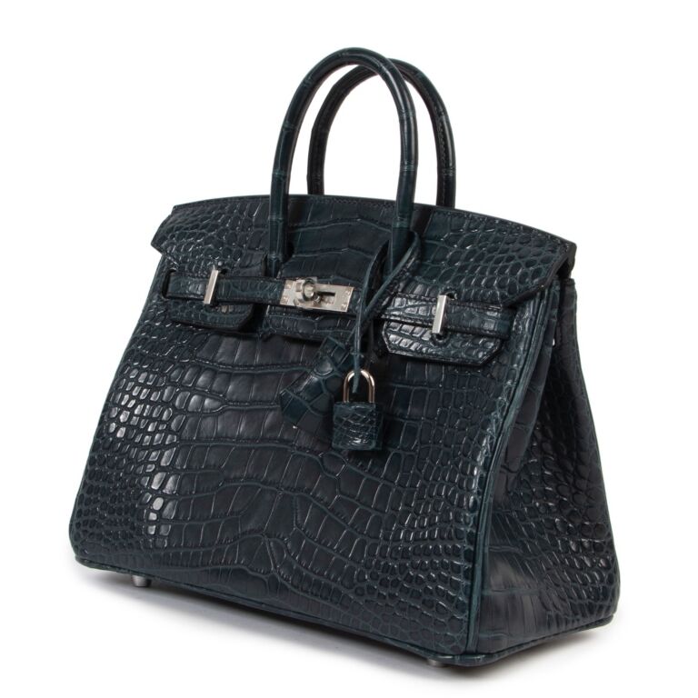 Hermès Birkin 25 Vert Rousseau Alligator Mississippi Matte Gold Hardwa —  The French Hunter